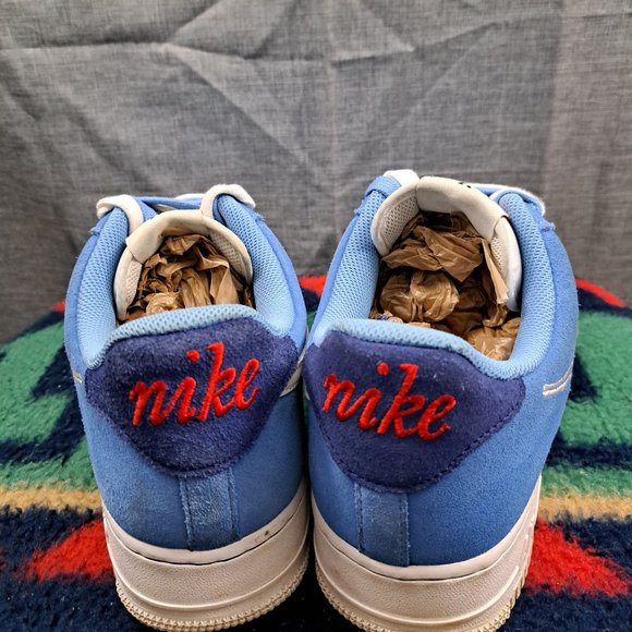 %Nike Air Force 1 ‘07 LV8 University Blue White Mens 12  A 23 - Picture 4 of 16